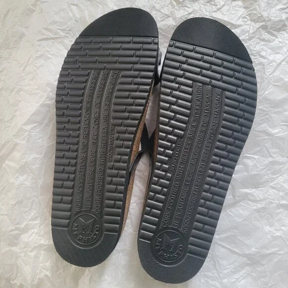 Mephisto Black Hera Sandals Patent Leather Size 40 - Picture 6 of 7